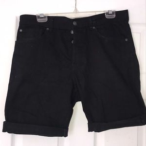 H&M Black Jean Shorts